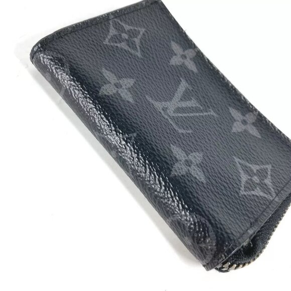 LOUIS VUITTON M63536 MonogramEclipse Portemone Jules Wallet coin purse - Picture 6 of 15